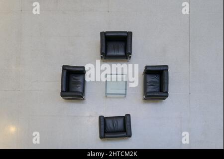 Prague, Czech Republic - 27. February 2022: Interior of the famous National Gallery Prague Stock Photo