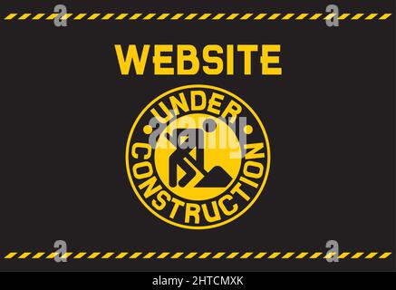 Website under construction background Stock Vector