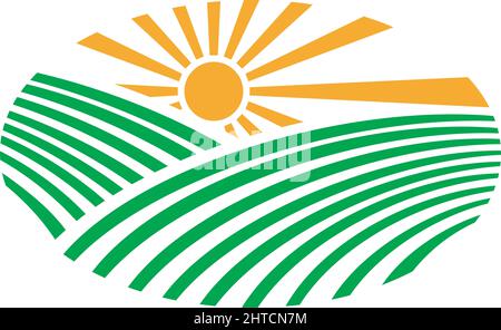A sunset nature landscape illustration Stock Vector Image & Art - Alamy