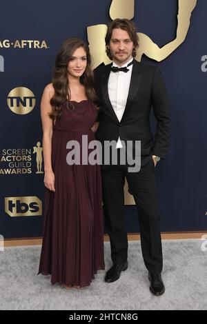 Bianca Rodrigues and Luke Grimes arrive at the 28th Screen Actors Guild ...