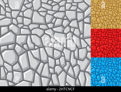Seamless stone background vector illustration Stock Vector