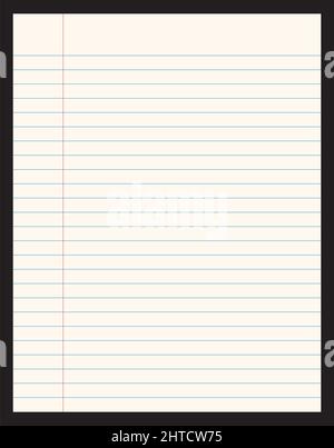 Line page from notepad vector illustration Stock Vector