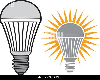 Led light bulb vector illustration Stock Vector