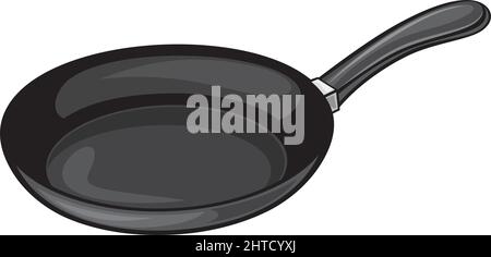 Frying pan vector illustration Stock Vector