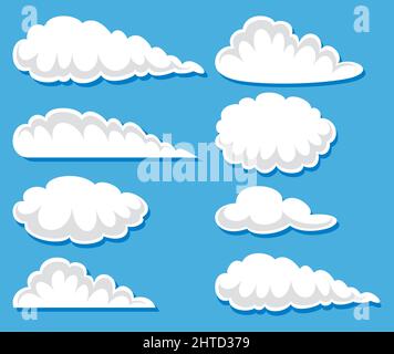 Clouds vector illustration Stock Vector