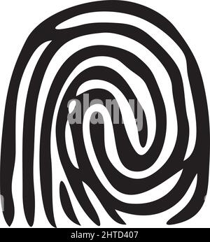 Finger print vector illustration Stock Vector