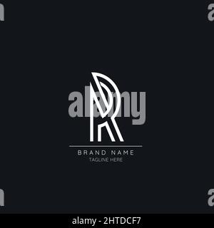 Timeless modern R initial based logo icon Stock Vector