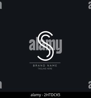 Timeless modern S initial based logo icon Stock Vector