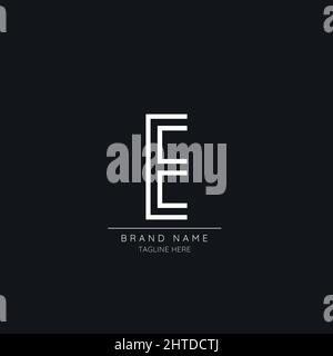 Timeless modern E initial based logo icon Stock Vector