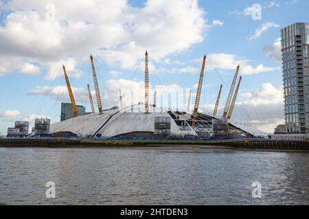The Millennium Dome and o2 Arena damaged by the high winds on storm ...