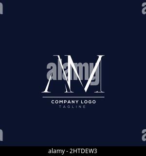 Premium AA initial based alphabet business logo white color on blue background. Stock Vector