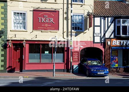 The Tiger pub in Driffield, East Yorkshire, England UK Stock Photo