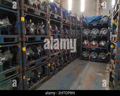 Indian Automobile Factory in Gujarat, India Stock Photo