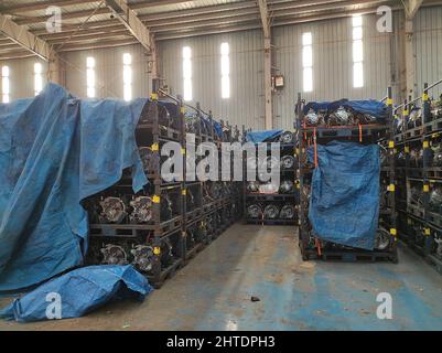 Indian Automobile Factory in Gujarat, India Stock Photo