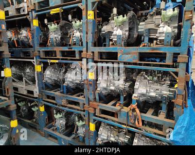 Indian Automobile Factory in Gujarat, India Stock Photo