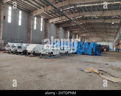 Indian Automobile Factory in Gujarat, India Stock Photo