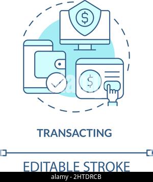 Transacting concept icon Stock Vector Image & Art - Alamy
