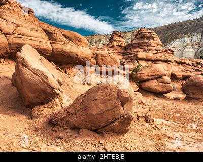 Rock formations landscapes in Kodachrome State Park, Utah USA Stock Photo