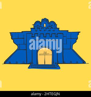 Golden Gate, Kyiv. Vector icon for web and print concepts with kyiv lettering, symbol, icon.-SupplementalCategories+=Images Stock Vector
