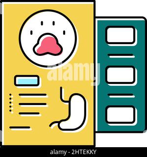 medicaments for pet stomach color icon vector illustration Stock Vector