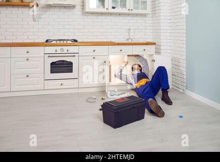 Floor drain in commercial kitchen Stock Photo - Alamy