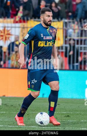 Massimo Coda during the Serie B match between Monza and Lecce at U Power Stadium on February 27, 2022 in Monza, Italy. Stock Photo