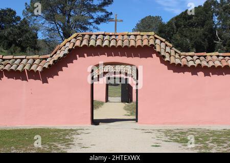 Cemetery, Mission La Purisima, Lompoc, California Stock Photo