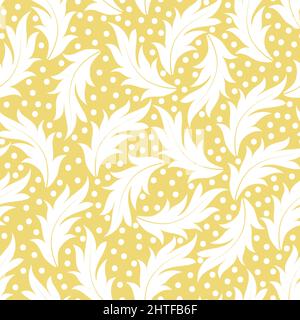 Acanthus leaves seamless pattern design Stock Vector