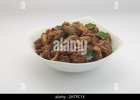 Beef roast or masala, Kerala food item. Stock Photo