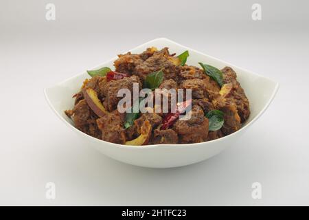 Beef roast or masala, Kerala food item. Stock Photo