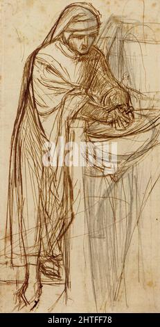 Dante Gabriel Rossetti -  Sketch Dante Verona 18 Stock Photo