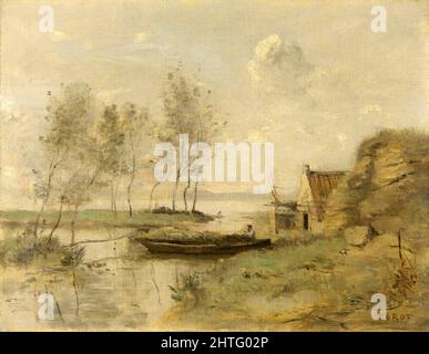 Jean-Baptiste-Camille Corot -  Souvenir of Palluel Stock Photo