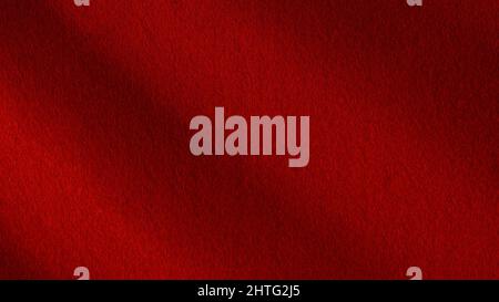 Dark red felt surface with shadows top view. Large macro texture and background Stock Photo