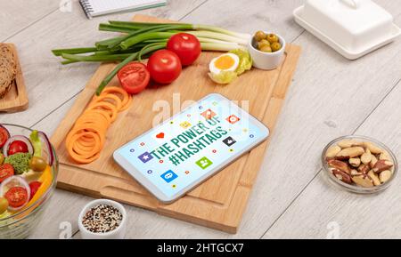 Healthy Tablet Pc compostion, social networking concept concept Stock Photo