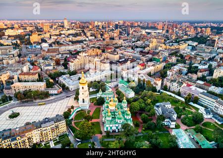 View of Saint Sophia Cathedral in Kyiv, Ukraine Stock Photo