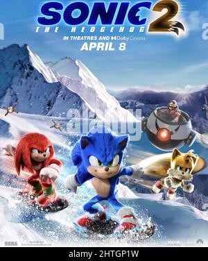 Sonic the Hedgehog 2 posters showcase Sonic, Tails and Knuckles