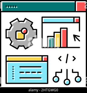 software erp icon color illustration Stock Vector Image & Art - Alamy