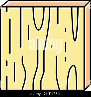 plywood timber color icon vector illustration Stock Vector