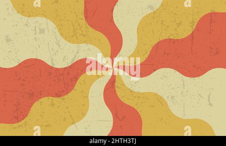 Yellow burst retro background Vector, vintage background vector illustration template Stock Vector