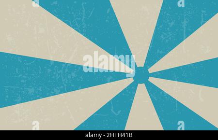 Blue sun burst retro background Vector, abstract vintage background vector illustration Stock Vector