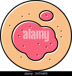 eczema skin disease color icon vector illustration Stock Vector Image ...