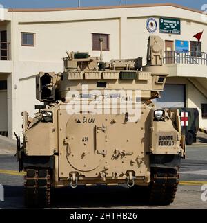 Beginning in late February, the 1st Armored Brigade Combat Team, 1st Armored Division, from Fort Bliss, Texas, began arriving in Korea as the next rotational armored brigade combat team to support 2nd Infantry Division/ROK-US Combined Division and Eighth Army. Stock Photo