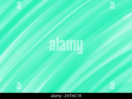 Abstract art background light green colors with soft cyan gradient. Mint watercolor painting on canvas. Texture backdrop, macro. Stock Photo