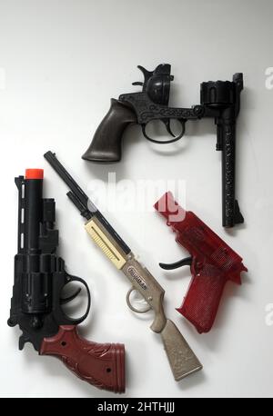 toy guns vintage Stock Photo