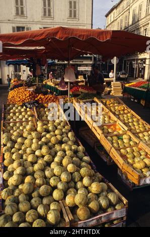 south of france watermelon cavaillon gard Stock Photo