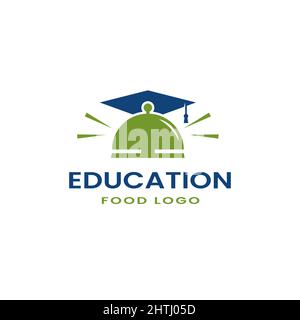 Educational food logo Educational Icon Logo Design,food,design template Stock Vector