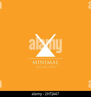 Modern minimal initial letter X alphabet business logo Stock Vector
