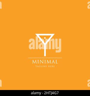 Modern minimal initial letter Y alphabet business logo Stock Vector