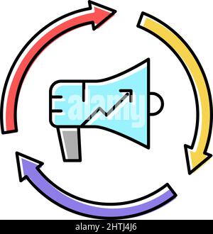 offline advertise line icon vector illustration Stock Vector Image ...