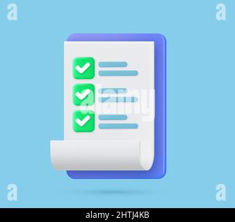 Clipboard and check marks Stock Vector